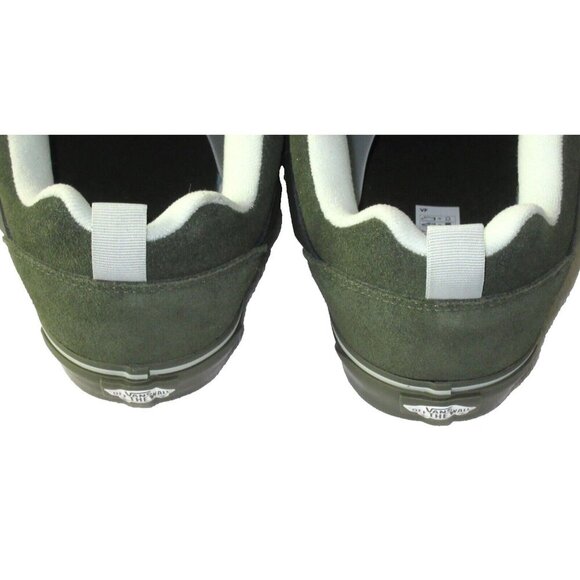 Vans Men's Knu Skool Utility Mono Olive Green Suede Skate Shoes sizes NIB - Picture 5 of 5